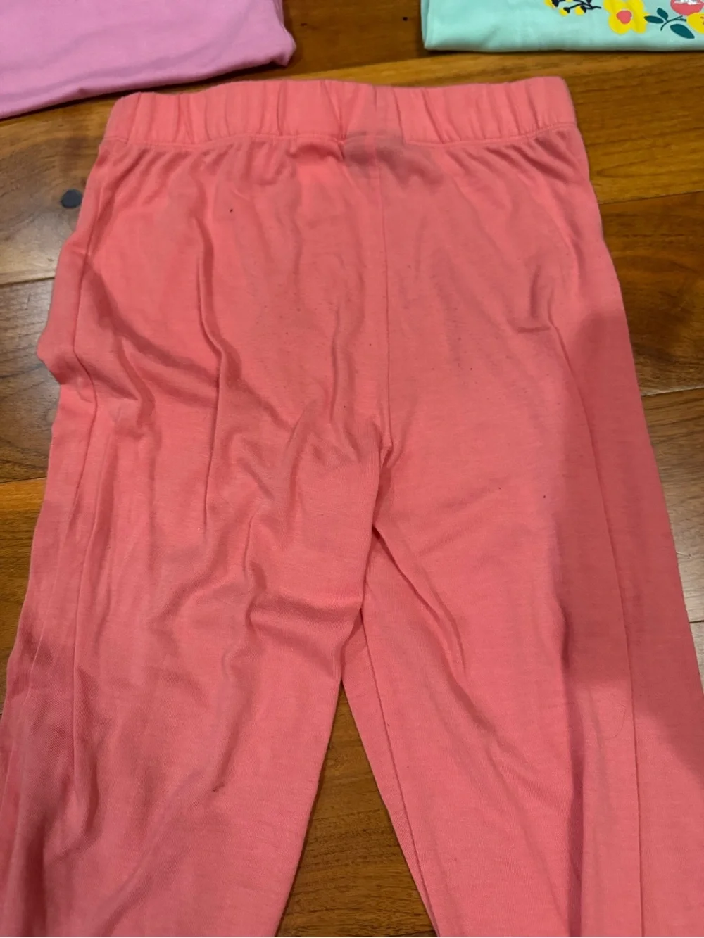 Eddie Bauer Pink & Mint Floral 'Be Kind' 6 Piece Kids Pajama Set- size 10/12